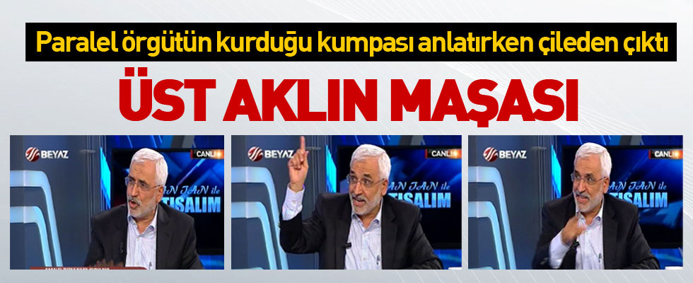 Mustafa Kaplan canlı yayında fena sinirlendi