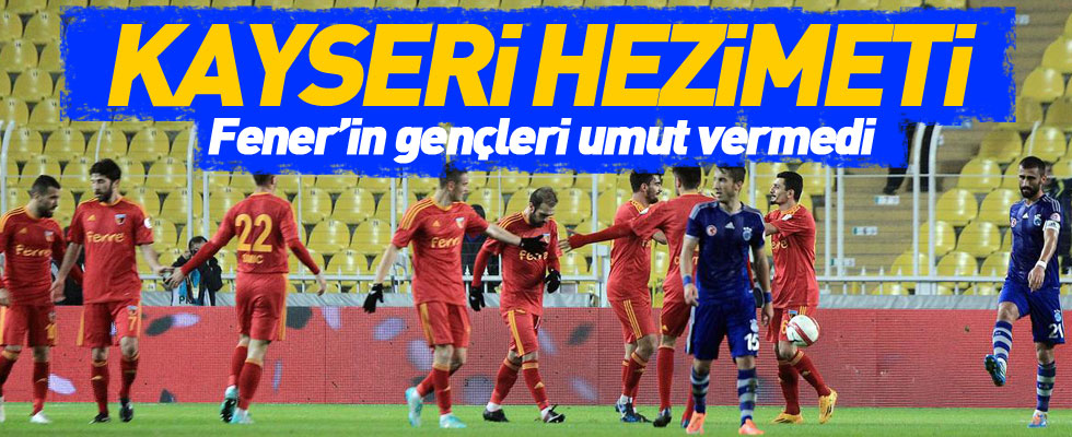 Fenerbahçe'de gençler umut vermedi