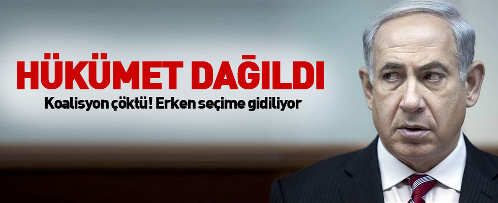 İsrail'de hükümet dağıldı erken seçime gidiliyor