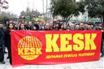 KESK - Kesk'ten Ak Parti Önünde Basın Açıklaması