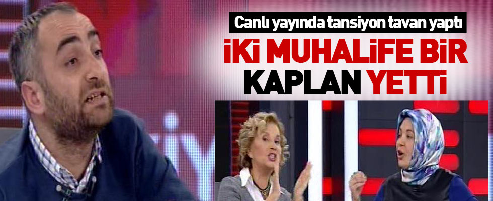 Canlı yayında sert tartışma