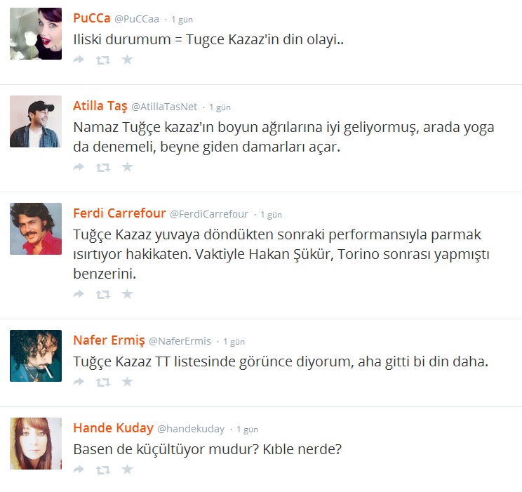 Tuğçe Kazaz sosyal medyada linç edildi