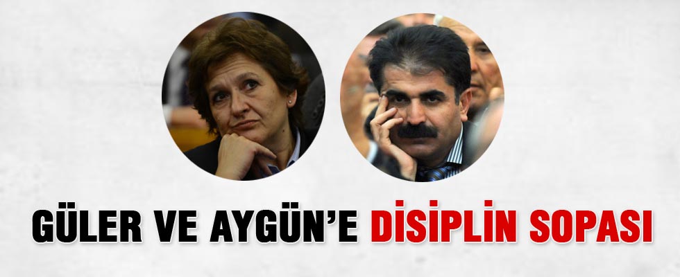 CHP'li Güler ve Aygün disipline sevk edildi