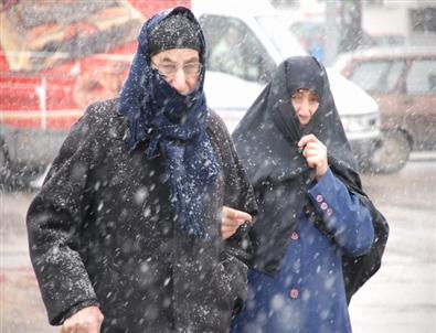Tokat’ta Kar Yağışı