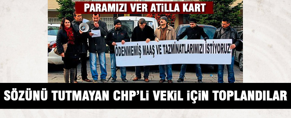CHP'li vekil sözünü tutmadı