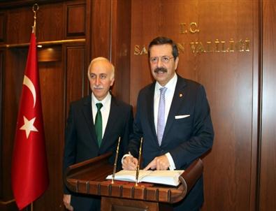 Hisarcıklıoğlu, Vali Şahin’i Ziyaret Etti