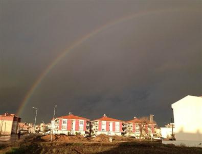 Balıkesir'de Gökkuşağı Manzarası