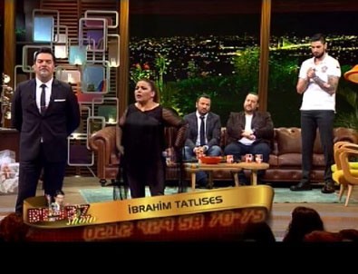 Tatlıses canlı yayına bağlandı, stüdyo koptu