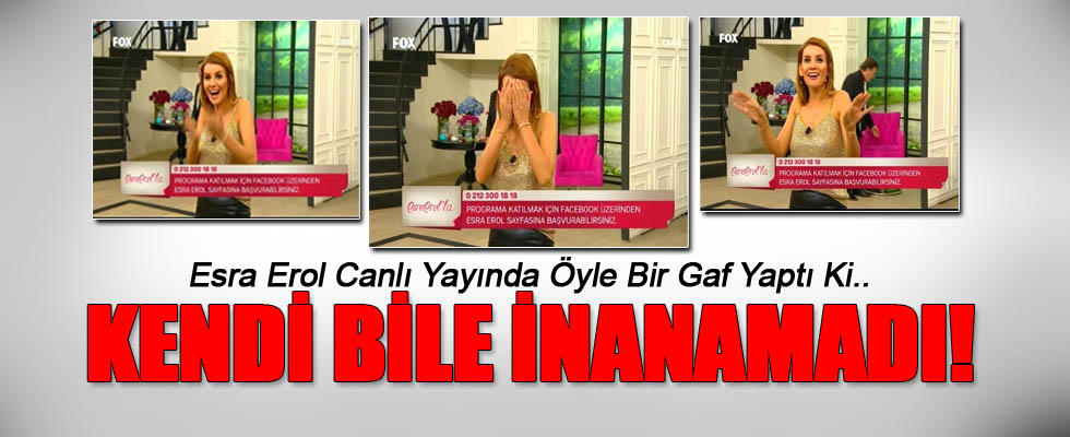 Esra Erol Canlı Yayında Öyle Bir Gaf Yaptı Ki..