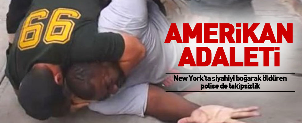 New York'ta siyahiyi boğarak öldüren polise de takipsizlik