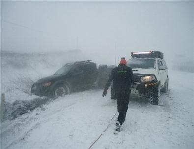 Çanakkale-istanbul Yolunda Kar Esareti