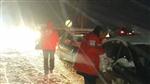 KÜMBET - Kızılay, Kardan Mahsur Kalan Bin Kişiye Kumanya Dağıttı