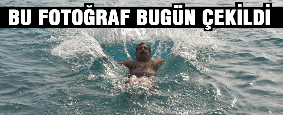 Antalya'da aralık ayında deniz keyfi