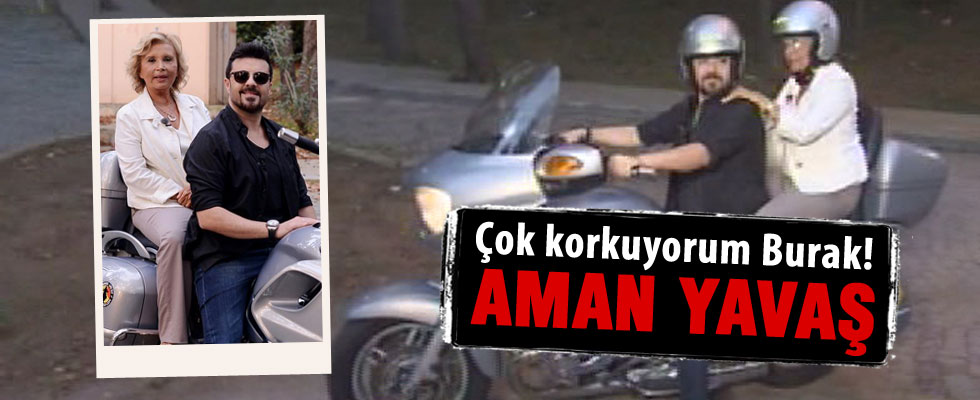 Nazlı Ilıcak ve Burak Kut'un motosiklet gezmesi