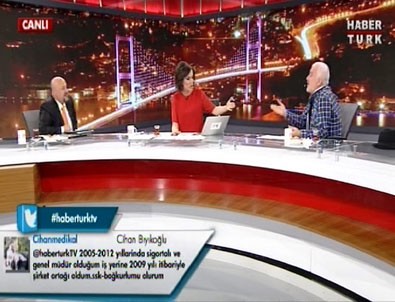 Canlı yayında küfürlü kavga