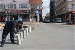 Kırklareli Vilayet Meydanı'nda Refüj Çalışması