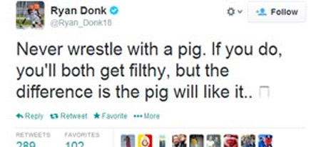 Ryan Donk'tan şok tweet!