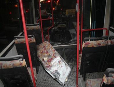 Seyir Halindeki Halk Otobüsünde Yangın Paniği