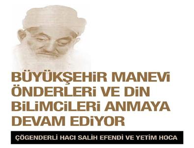 'Mutasavvıf Hacı Salih Efendi ve Yetim Hoca Paneli' Cumartesi Günü Yapılacak