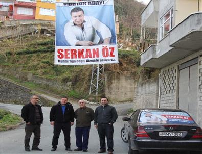 Rizeli Muhtar Adayı Seçim Kampanyası İle Dikkat Çekmeyi Sürdürüyor