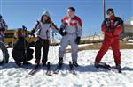 Avrupalı İşitme Engelli Öğrencilerin Kayak Keyfi