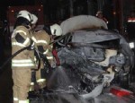 BENZİN DEPOSU - Otomobilin benzin deposu patladı