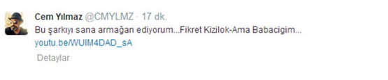 Cem Yılmaz‘dan ilginç tweet