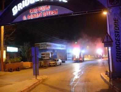 İzmir’de İşyeri Yangını Korkuttu