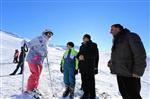 Vali Akdemir Ergan Dağı Kayak Merkezi’ni Gezdi