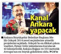 Gökçek'in Ankara projeleri basında