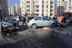 ELEKTRİK DİREĞİ - Kayseri’de  2 Otomobil Çarpıştı Açıklaması