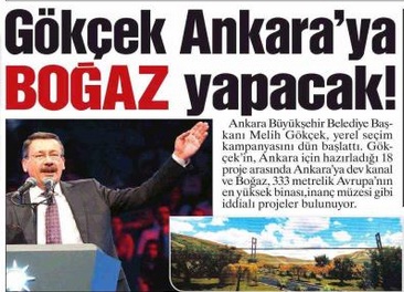 Gökçek'in Ankara projeleri basında