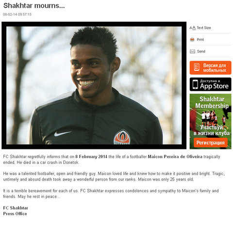 Maicon Pereira de Oliveira yaşamını yitirdi