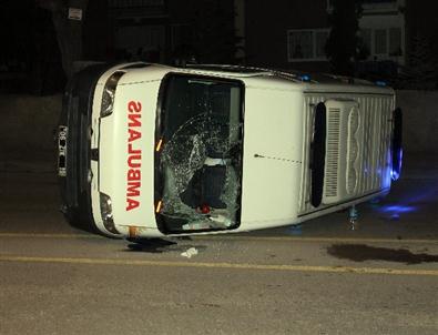 Başkentte Ambulans Kazası