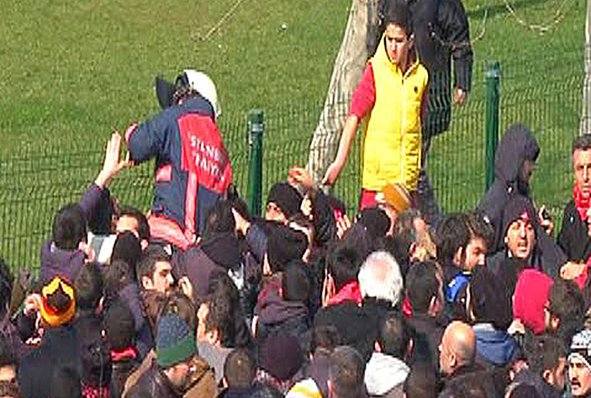 İtfaiye şoförüne tekme tokat dayak