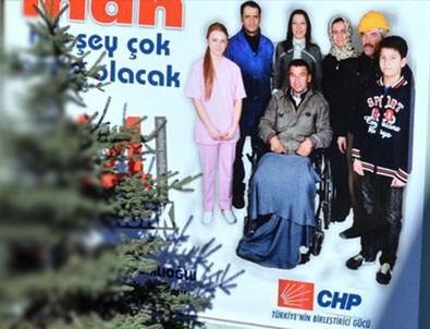 CHP Afişindeki Engelli Şahıs Sağlam Çıktı