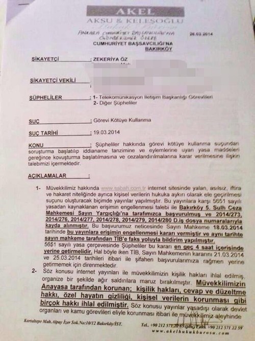 Savcı Öz'den TİB hakkında suç duyurusu