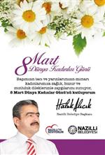 Başkan Alıcık’ın 8 Mart Dünya Kadınlar Günü Mesajı