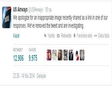 Us Airways’den Müstehcen İçerikli Tweet