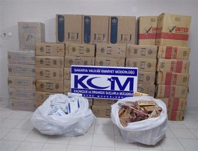Sakarya'da 22 Bin 850 Paket Kaçak Sigara Ele Geçirildi