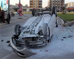 SADIK AHMET - Takla Atıp Yanan Otomobilden Sağ Çıktılar