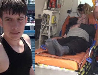 Denize atlayan yaşlı adamı Suriyeli genç kurtardı