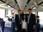 TREN İSTASYONU - Çocuklara Tren Gezdirildi