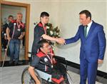 ENGELLİ SPORCULAR - Ekspres Engelliler Spor Kulübü’nden Genç’e Ziyaret