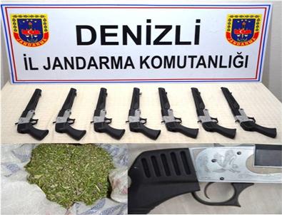 Denizli’de Silah ve Uyuşturucu Operasyonu