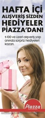 FAST FOOD - Kahramanmaraş Piazza’dan 100 Tl Alışverişe Sürpriz Hediyeler