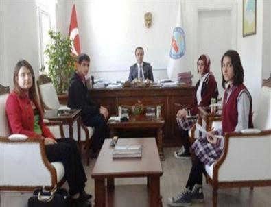 Öğrencilerden Kaymakam Erkan’a Ziyaret