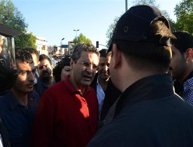 CHP’liler ve polis arasında arbede