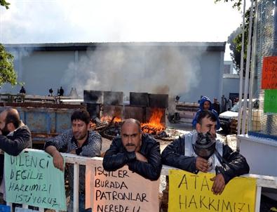 Kapanan Fabrikanın İşçileri Fabrikayı Bastı