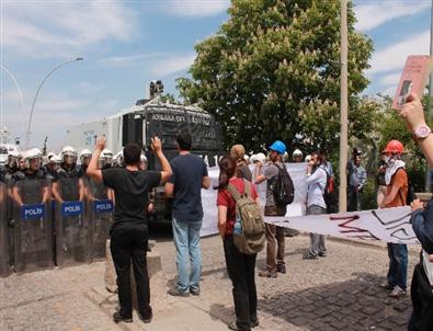 Odtü'de Maden Protestosu İçin Toplanan Grup Polisle Çatıştı